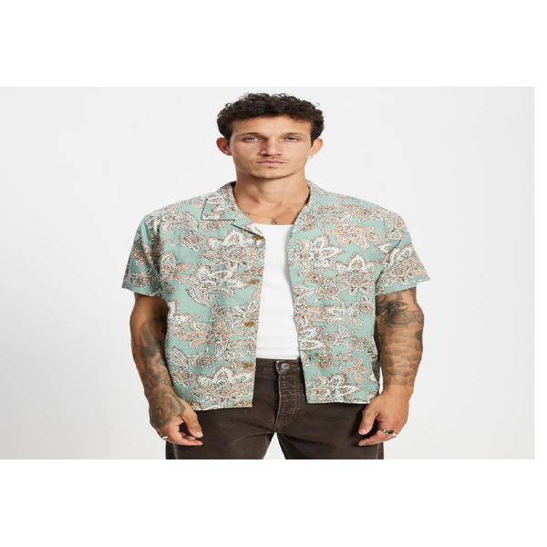 Rhythm - Paisley Shirt - Green Tea