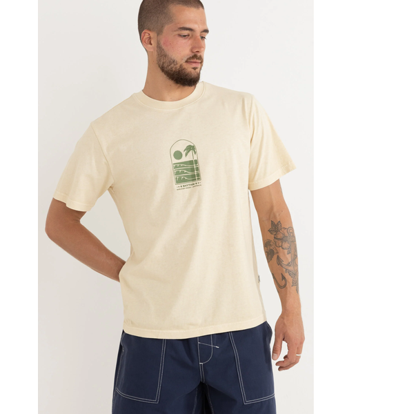 Rhythm - Portal Vintage Tee - Natural