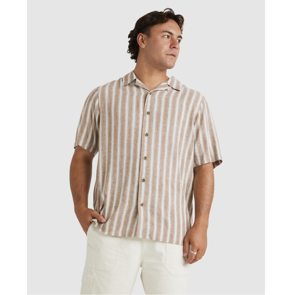 RVCA - Beat Vintage Stripe Shirt - Ermine