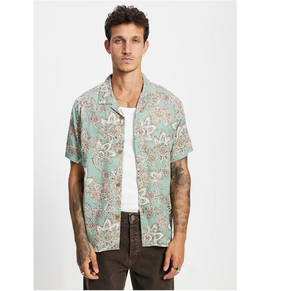 Rhythm - Paisley Shirt - Green Tea