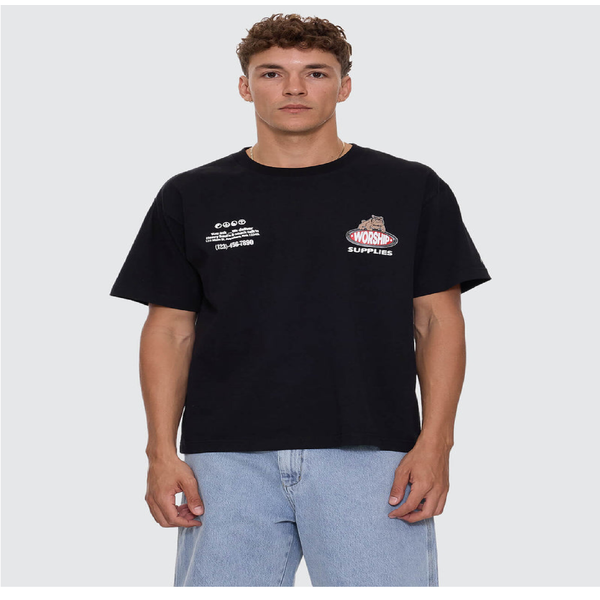  Haulaz Regular Fit Tee in Black