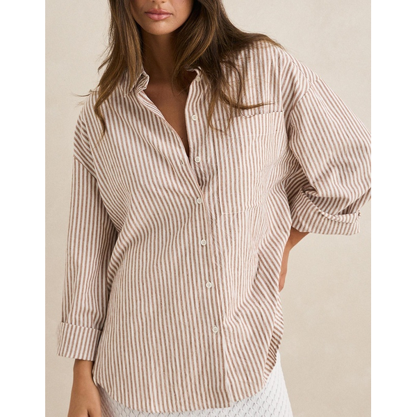 Rhythm- Valley Stripe OS Shirt
