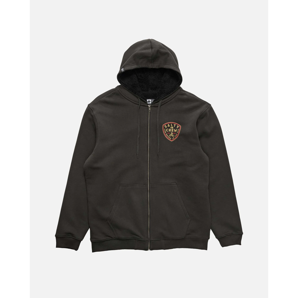Salty Crew - Rotor Fleece Lined Zip Thru - Vintage Black