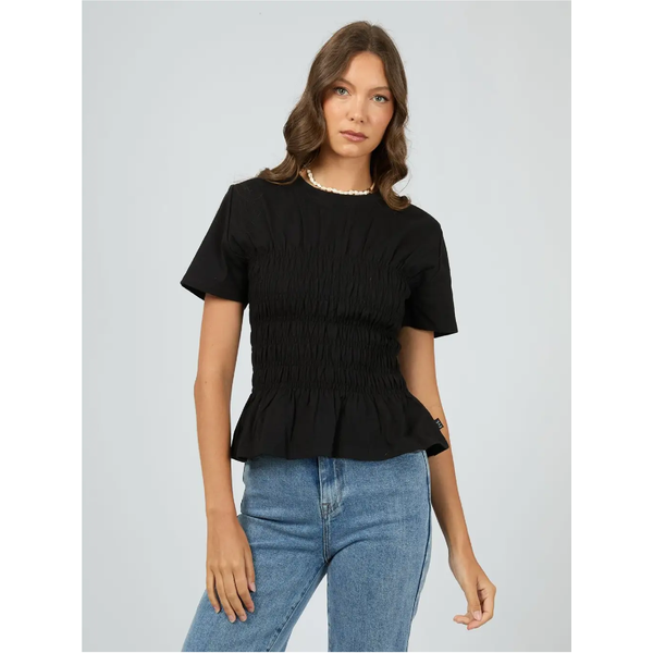 All About Eve - Lipa Rushed Top - Black