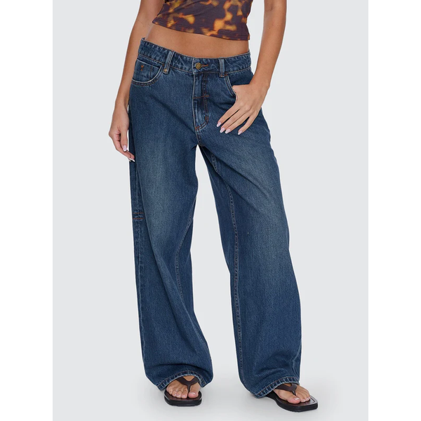 Thrills - Billie Low Rise Baggy jean - Teal Blue