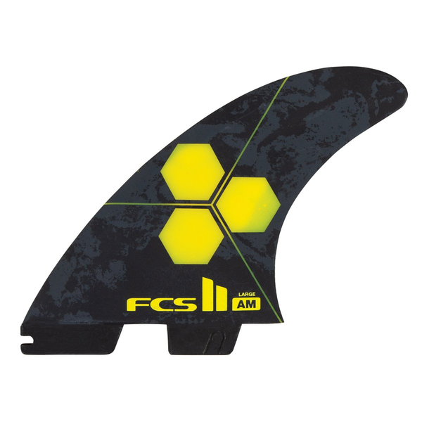 FCS - II AM PC Large Yellow Tri Retail Fins