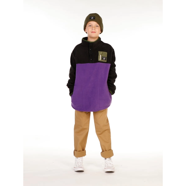 Hello Stranger - Adventure Fleece - Black Purple