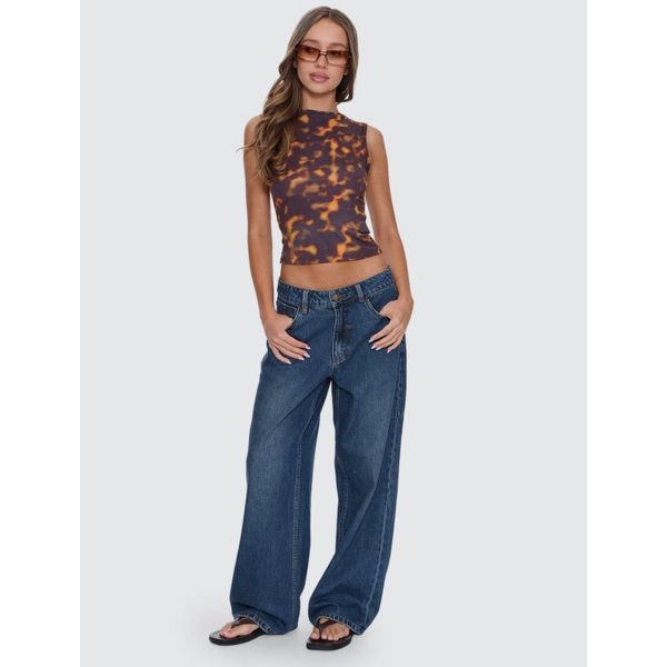 Thrills - Billie Low Rise Baggy jean - Teal Blue