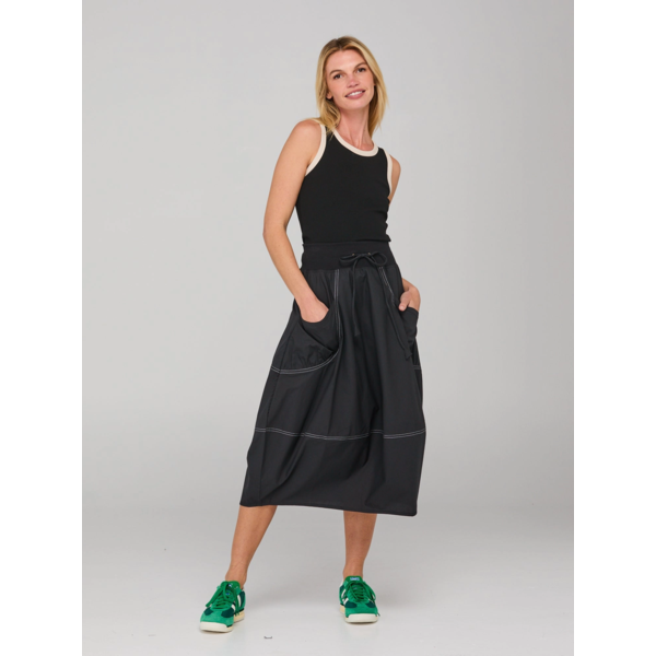 Boom Shankar - Guru Skirt - Black/White Stitching