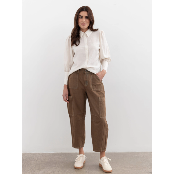 Mi Moso - Bailey Barrel Jean Brown 