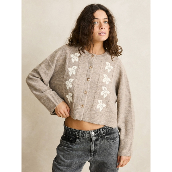 Rhythm - Blanca Floral Crop Cardigan