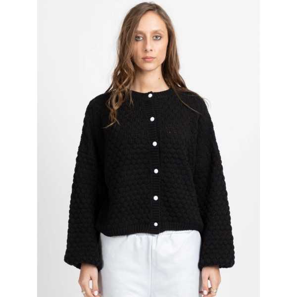 Federation - Honeycomb Cardi Black