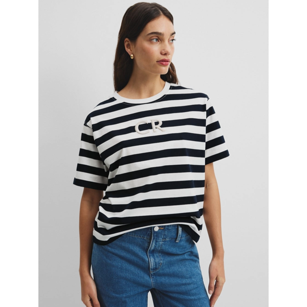 Country Road - Stripe CR Logo Tee