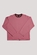 Thrills - Muse Long Sleeve Oversized Tee - Choc Pink Stripe