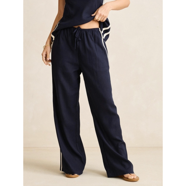 Rhythm - Contrast Linen Track Pant