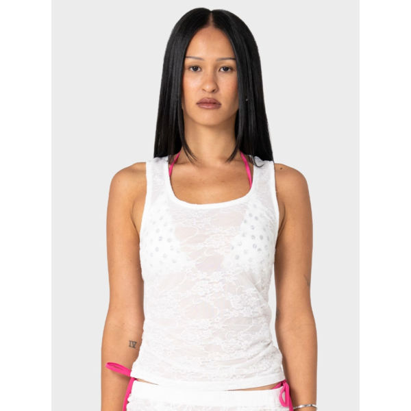 Rusty - Miss Lace Ruched Top
