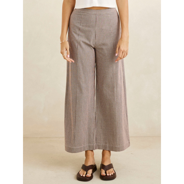 Rhythm - London Check Wide Leg Pant