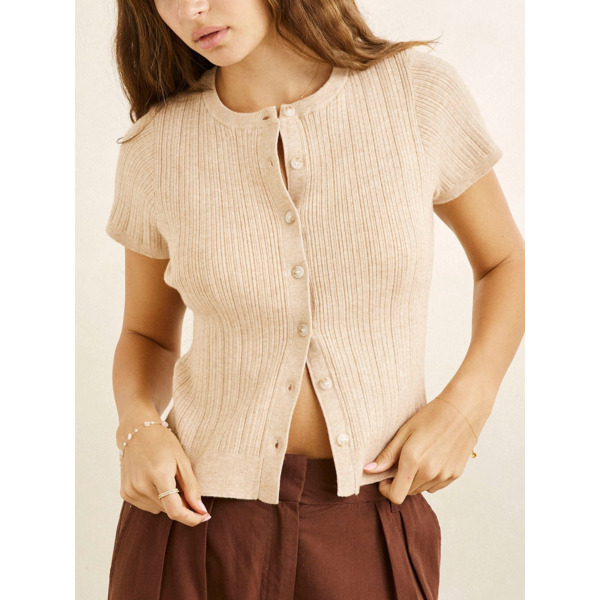 Rhythm - Dana Short Sleeve Cardigan