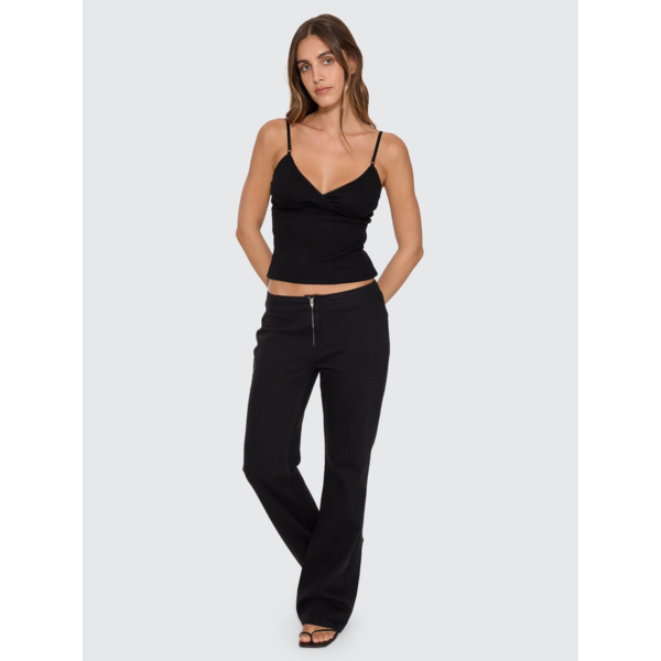 Thrills - Violet Pointelle Top