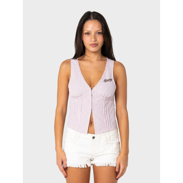 Rusty - Peggy Sue Sleeveless Button Blouse