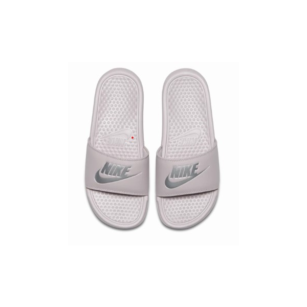 nike benassi silver