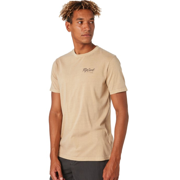 Ripcurl - Beach Script Tee - Mens-Tops : We stock the very latest in ...