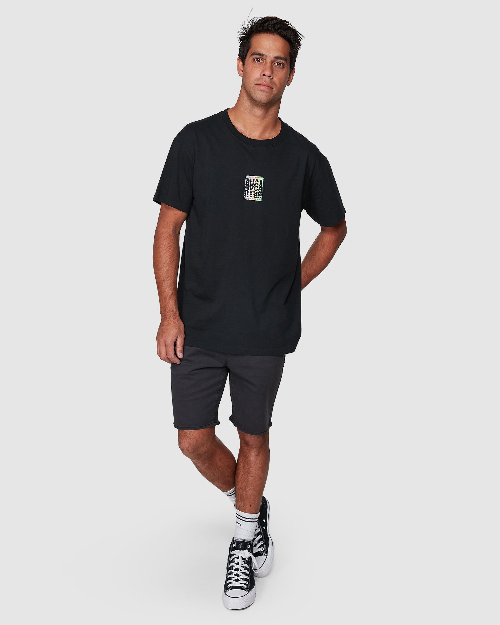 RVCA Stagger SS Tee MensTops We stock the very latest in Surf, Street and Skate clothing