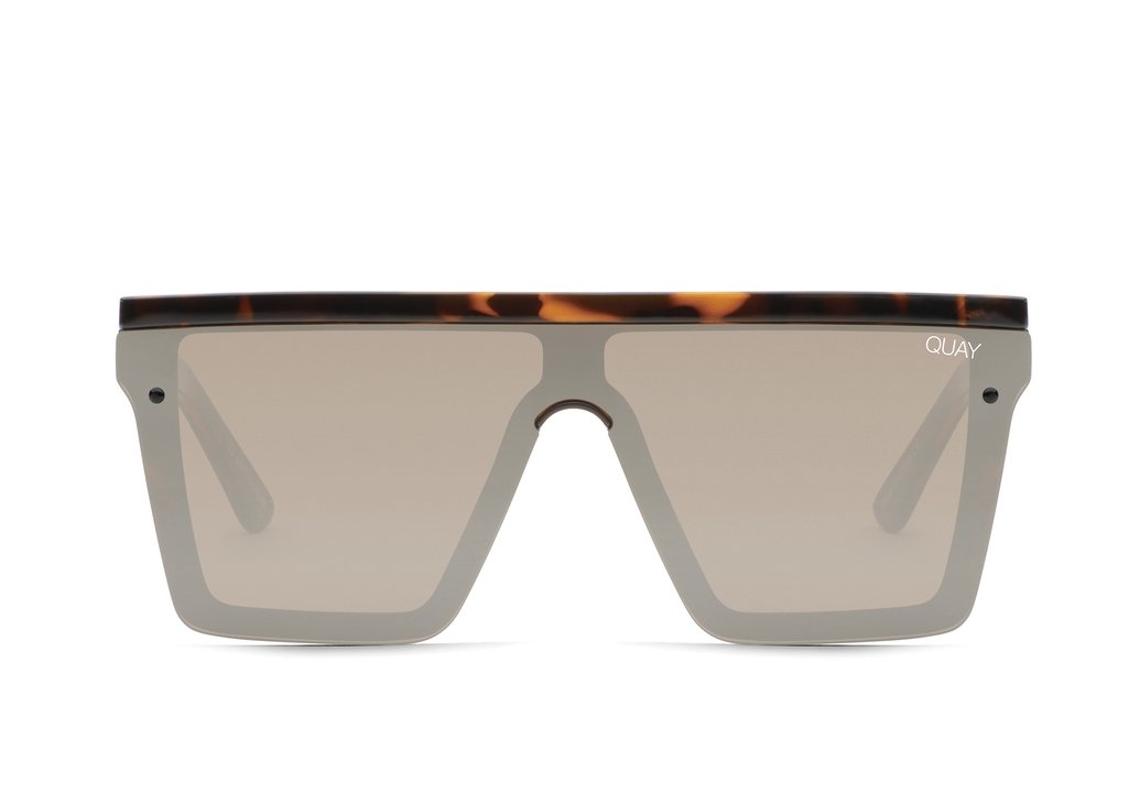 Quay Hindsight Tort Brown Fade Sunglasses Womens-Accessories