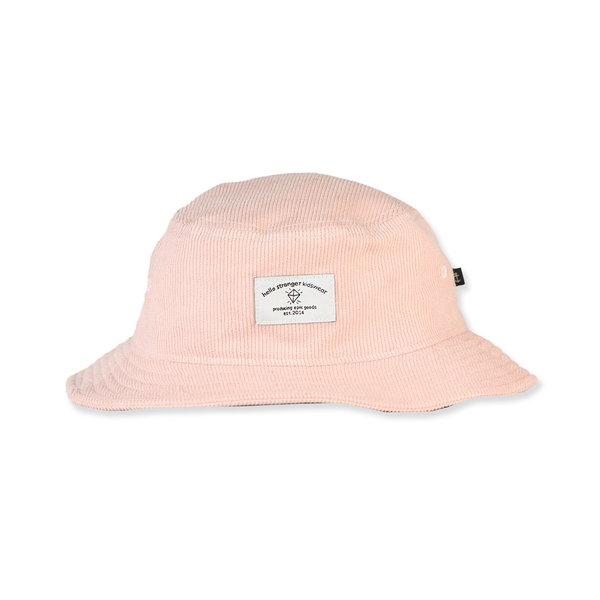 Hello Stranger - Bucket Hat - Pink Cord 
