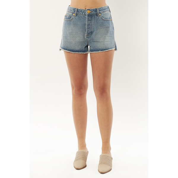 Amuse Society - Shoreline Denim Shorts - Indigo Wash & White 