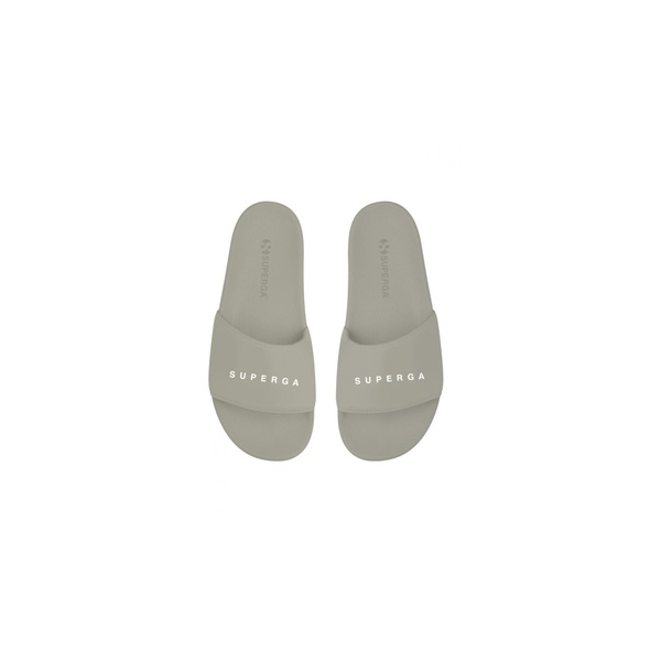 Superga 1908 Slides Polysoft Grey Sand White