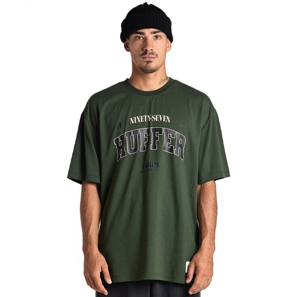 Huffer - Mens Free Tee - Baller - Forrest & Washed Green 