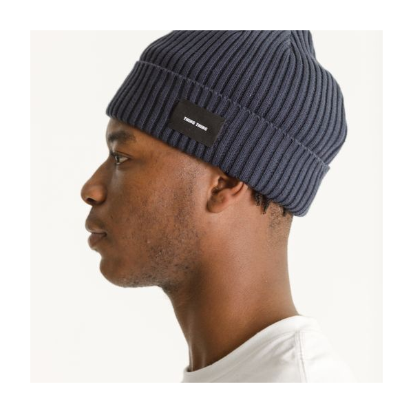 THING THING - Acme Beanie - Navy & Grey Marle