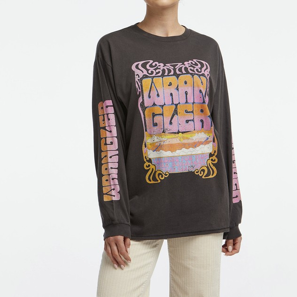 Wrangler - Womens - The Stacked LS Tee
